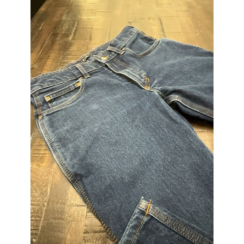 Origin Legit Fit Jeans Mens 32x32 Blue Straight Stretch 5 Pocket Denim Made USA